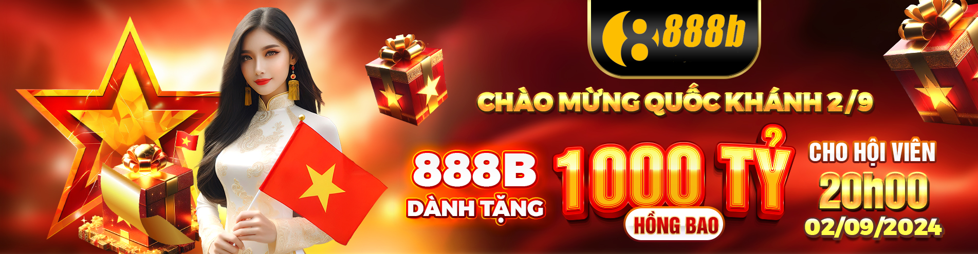 Khuyến mãi 888b chào mừng quốc khánh